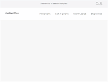 Tablet Screenshot of motionoffice.com
